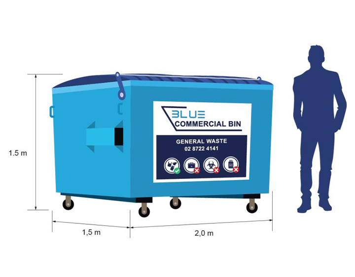 3.0M-Front-Lift-Bin-Blue-Commercial-Bin-V2 3.0m front lift bin